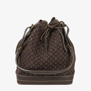 Louis Vuitton Noe Mini Lin Ebene Shoulder Bag