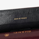 Chanel Vintage Medium Timeless Classic Double Flap Bag Burgundy Quilted Lambskin 24K Gold-Plated Hardware And Mademoiselle Chain