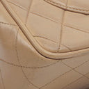 Chanel Jumbo CC Classic Single Flap Maxi Logo Bag Beige Quilted Lambskin 24K Gold-Plated Hardware