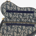 Christian Dior Small Blue Diorissimo Saddle Pouch