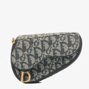 Christian Dior Small Blue Diorissimo Saddle Pouch