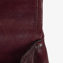 Chanel Vintage Medium Timeless Classic Double Flap Bag Burgundy Quilted Lambskin 24K Gold-Plated Hardware And Mademoiselle Chain