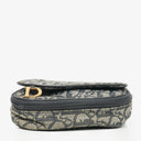 Christian Dior Small Blue Diorissimo Saddle Pouch