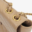 Chanel Jumbo CC Classic Single Flap Maxi Logo Bag Beige Quilted Lambskin 24K Gold-Plated Hardware