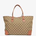 Gucci &nbsp;GG Canvas Heart Bit Tote Bag