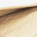 Chanel Jumbo CC Classic Single Flap Maxi Logo Bag Beige Quilted Lambskin 24K Gold-Plated Hardware