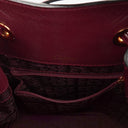 Cartier Must De Cartier Burgundy Leather Small Bucket Bag