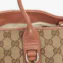 Gucci &nbsp;GG Canvas Heart Bit Tote Bag