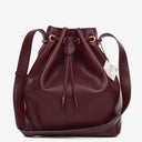 Cartier Must De Cartier Burgundy Leather Small Bucket Bag