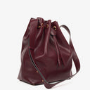 Cartier Must De Cartier Burgundy Leather Small Bucket Bag