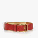 Hermes Kelly Rouge Courchevel Leather Gold Plated Watch