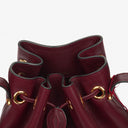 Cartier Must De Cartier Burgundy Leather Small Bucket Bag