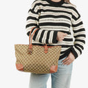 Gucci &nbsp;GG Canvas Heart Bit Tote Bag