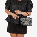 Chanel Classic Kelly Vintage Black Quilted Lambskin With 24K Gold-Plated Hardware