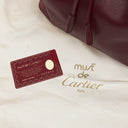 Cartier Must De Cartier Burgundy Leather Small Bucket Bag