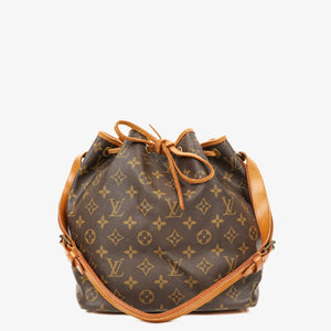 Louis Vuitton Petit Noe Monogram Canvas Shoulder Bag