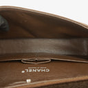 Chanel Vintage Medium Classic Double Flap Bag Brown Jersey Silver-Plated Hardware