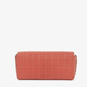 Chanel East West Chocolate Bar Flap Bag Quilted Leather and Gold-Tone Hardware