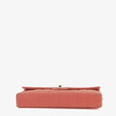 Chanel East West Chocolate Bar Flap Bag Quilted Leather and Gold-Tone Hardware