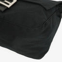 Fendi Mamma Baguette Black Neoprene Shoulder Bag