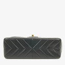 Chanel Medium Flap Bag Black Chevron Lambskin 24K Gold-Plated Hardware