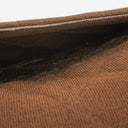 Chanel Vintage Medium Classic Double Flap Bag Brown Jersey Silver-Plated Hardware
