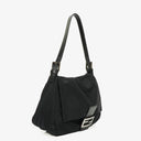 Fendi Mamma Baguette Black Neoprene Shoulder Bag