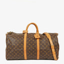 Louis Vuitton Keepall 55 Bandoulière Monogram Canvas Travel Bag