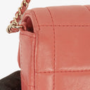 Chanel East West Chocolate Bar Flap Bag Quilted Leather and Gold-Tone Hardware