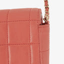 Chanel East West Chocolate Bar Flap Bag Quilted Leather and Gold-Tone Hardware