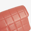 Chanel East West Chocolate Bar Flap Bag Quilted Leather and Gold-Tone Hardware