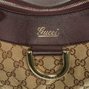 Gucci Monogram Canvas Abbey D-Ring Hobo Bag