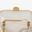 Chanel Vinyl Naked Gold Leather Single Flap Bag