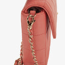 Chanel East West Chocolate Bar Flap Bag Quilted Leather and Gold-Tone Hardware