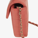 Chanel East West Chocolate Bar Flap Bag Quilted Leather and Gold-Tone Hardware