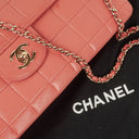Chanel East West Chocolate Bar Flap Bag Quilted Leather and Gold-Tone Hardware