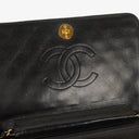 Chanel Classic Full Flap Bag Black Quilted Lambskin 24K Gold-Plated Hardware
