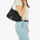 Fendi Mamma Baguette Black Neoprene Shoulder Bag