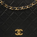 Chanel Classic Full Flap Bag Black Quilted Lambskin 24K Gold-Plated Hardware