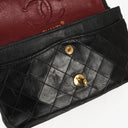 Chanel Vintage Small Classic Double Flap Bag Black Quilted Lambskin 24K Gold-Plated Hardware