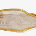 Chanel Vinyl Naked Gold Leather Single Flap Bag