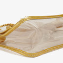 Chanel Vinyl Naked Gold Leather Single Flap Bag