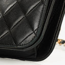 Chanel Classic Full Flap Bag Black Quilted Lambskin 24K Gold-Plated Hardware