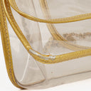 Chanel Vinyl Naked Gold Leather Single Flap Bag