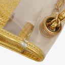 Chanel Vinyl Naked Gold Leather Single Flap Bag