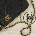 Chanel Classic Full Flap Bag Black Quilted Lambskin 24K Gold-Plated Hardware