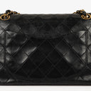 Chanel Vintage Small Classic Double Flap Bag Black Quilted Lambskin 24K Gold-Plated Hardware