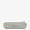 Chanel Silver Quilted Knit Pluto Glitter Medium Flap Bag