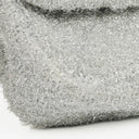 Chanel Silver Quilted Knit Pluto Glitter Medium Flap Bag