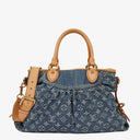 Louis Vuitton Neo Cabby MM Monogram Blue Denim Bag